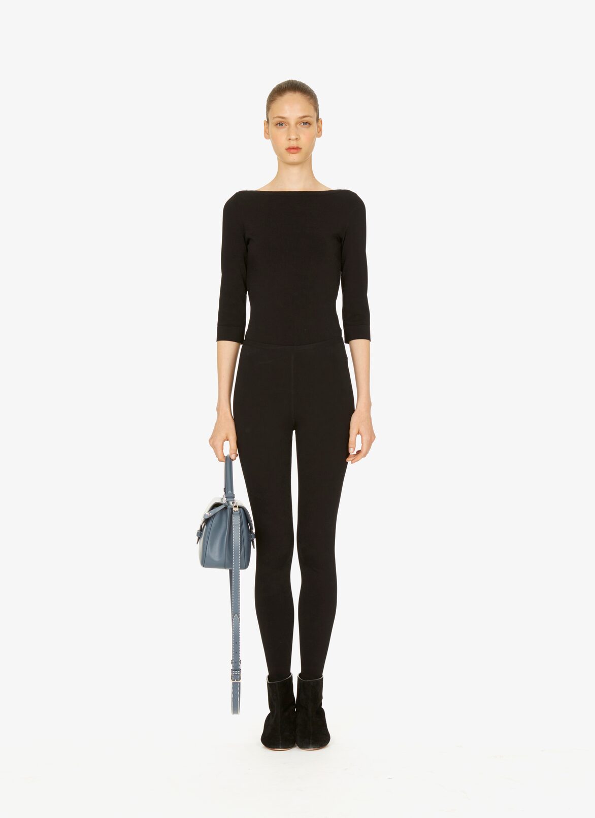 CLOSED BAG IM CUIR LUX BANDE CLOU BLUE RUSSIAN ALAÏA RUSSIAN BLUE  CLOSED BAG IM CUIR LUX BANDE CLOU BLUE RUSSIAN